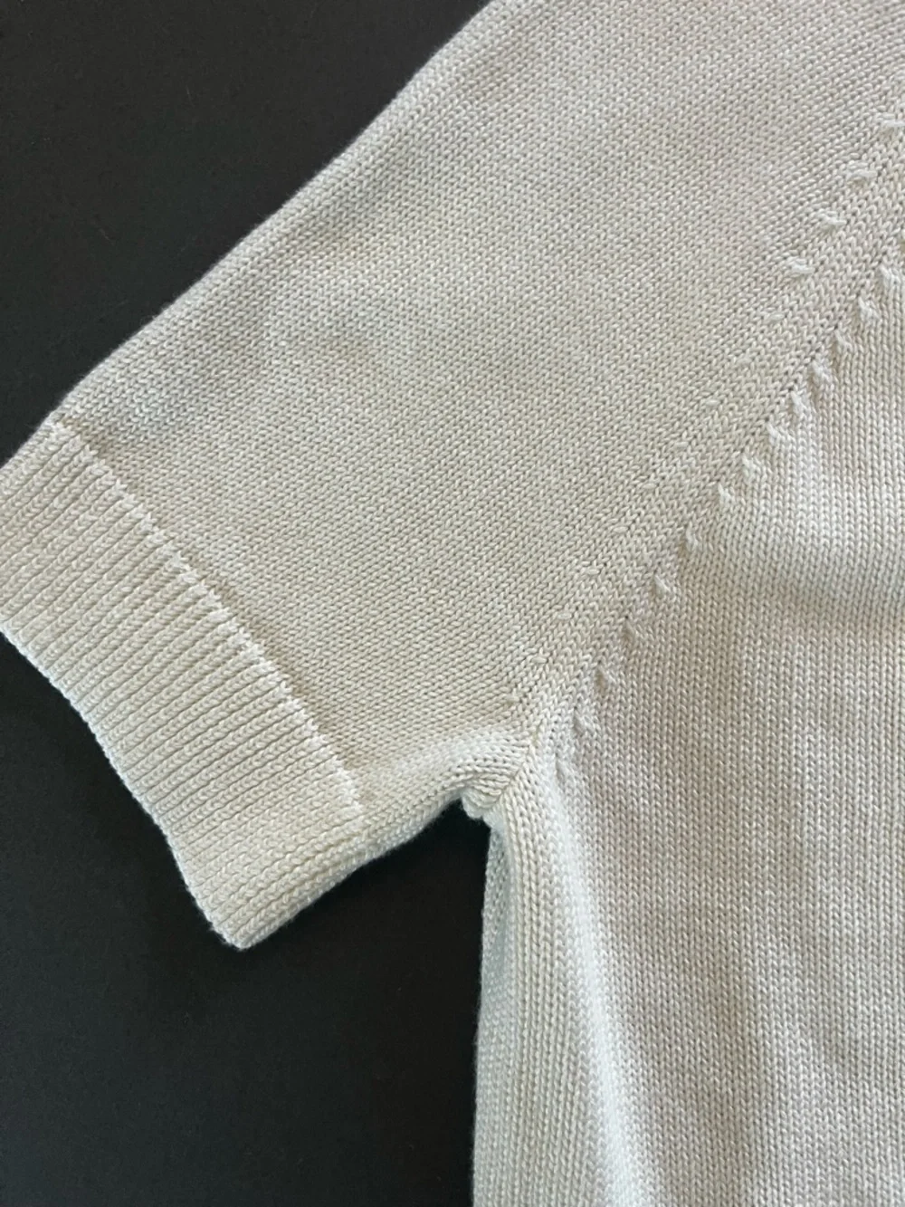 Universal Thread Cream Short Sleeve Button Cardigan 100% Cotton Size Medium NEW - Picture 4 of 13